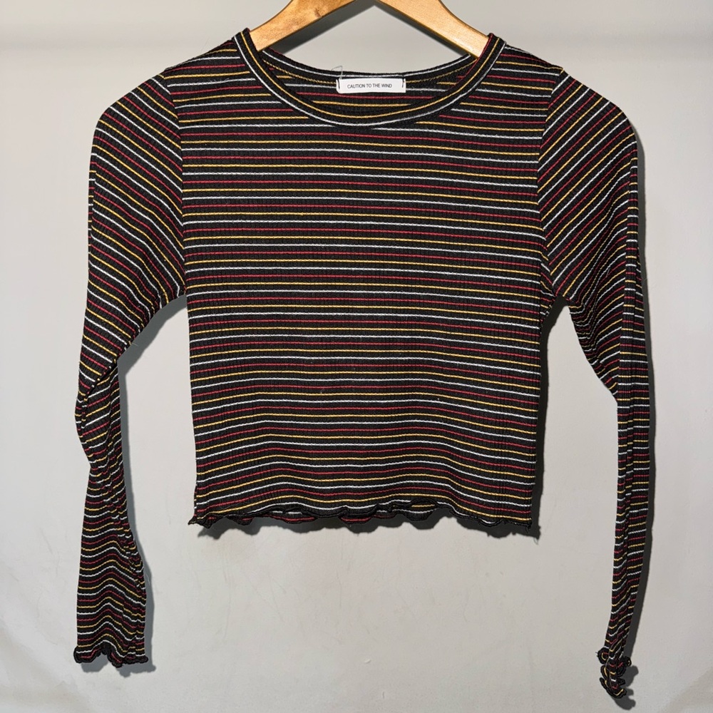 Women's Striped Long Sleeve Top